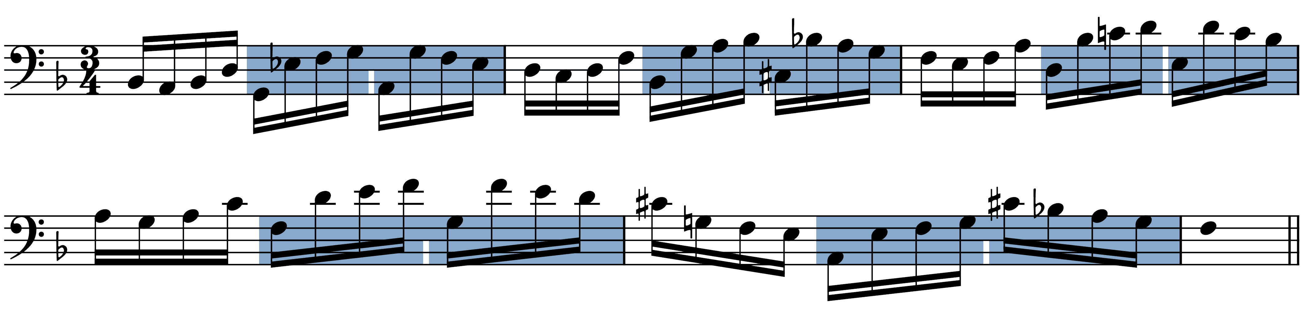 bach cello suite melodic figures