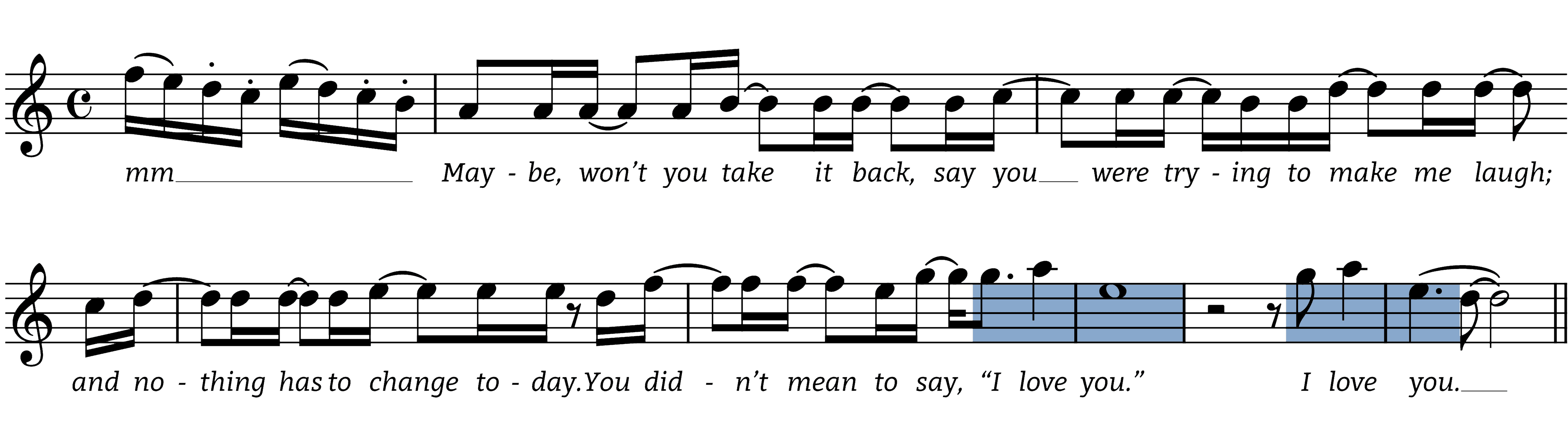 i-love-you melodic figures