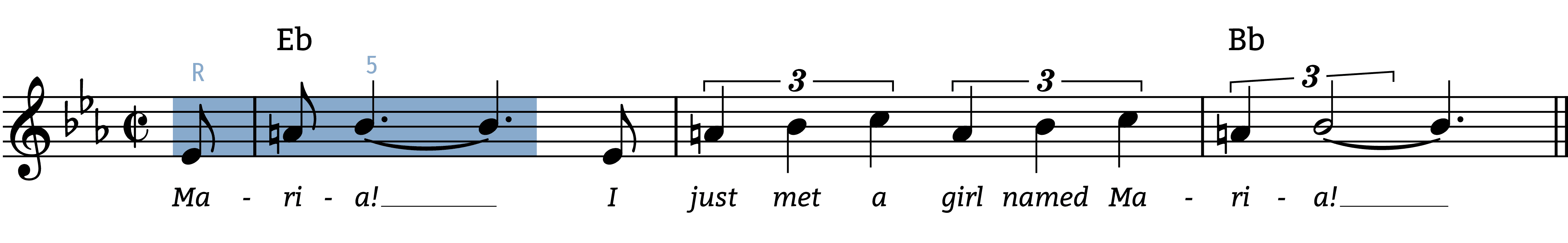 Maria melodic figures