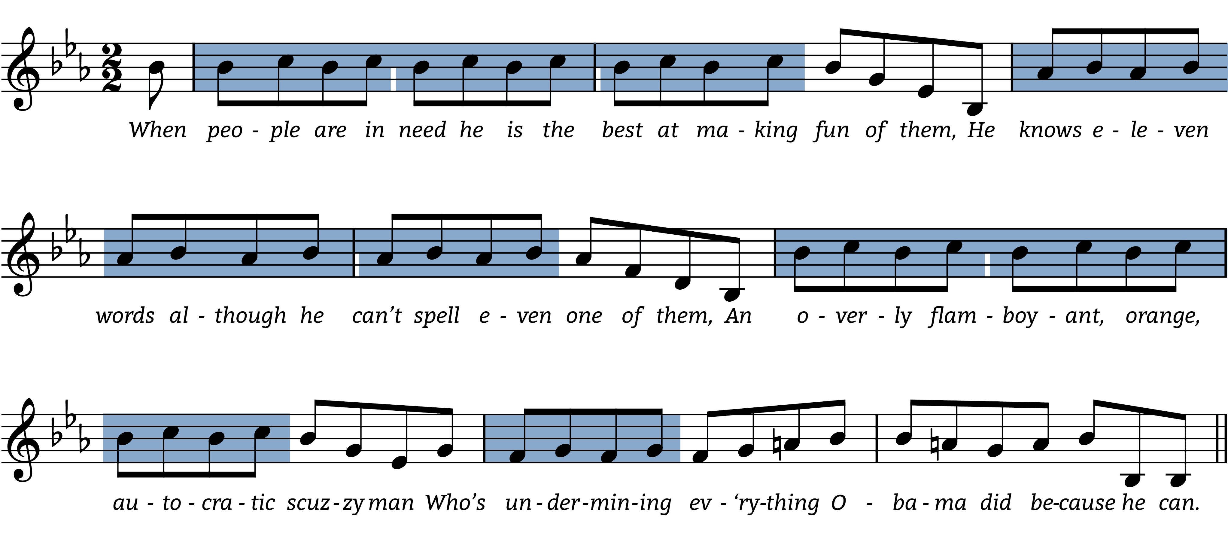 modern-major-general melodic figures
