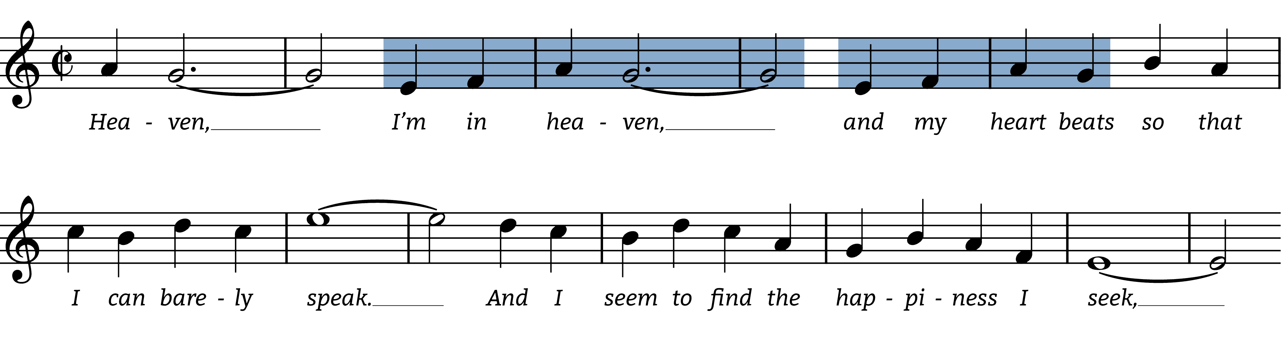 cheek-to-cheek melodic figures