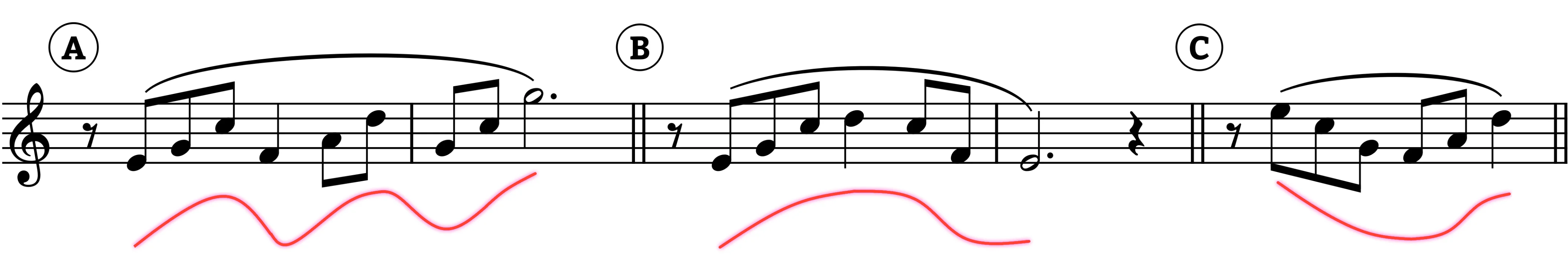 swooping melodic gestures