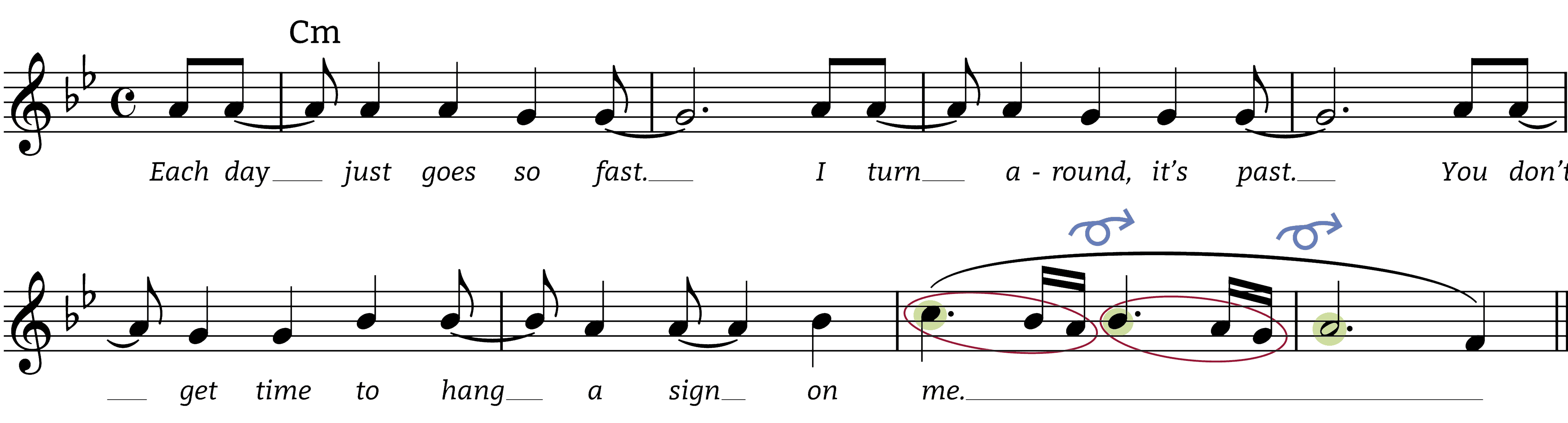 love-to-you melodic figures