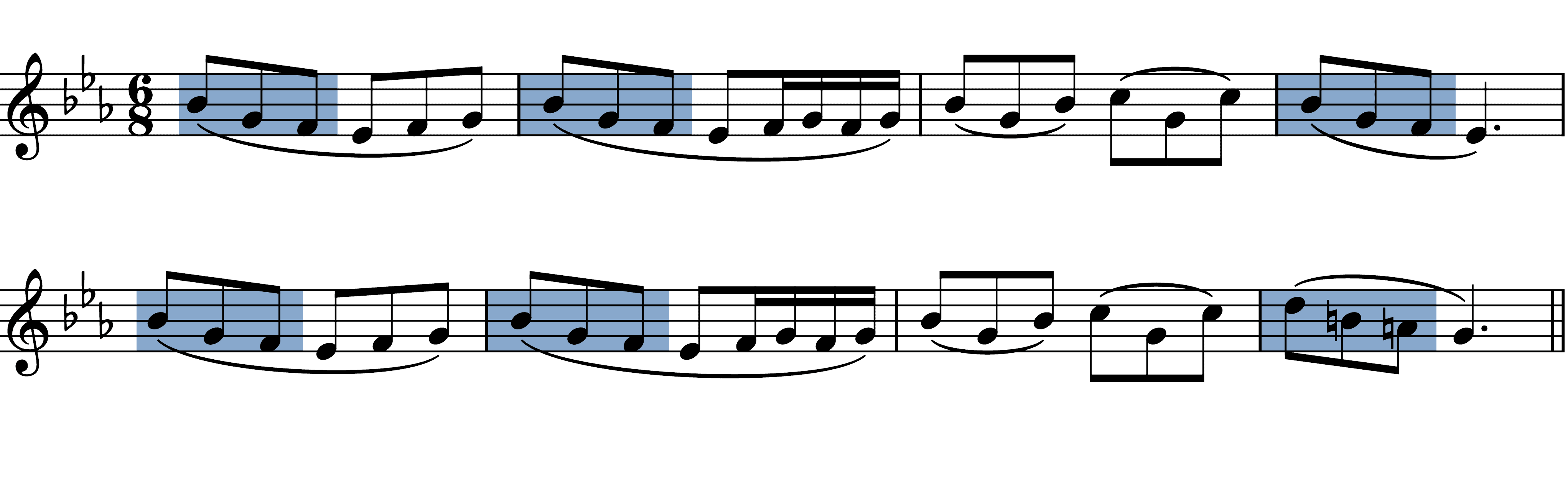 morning from Peer Gynt melodic figures