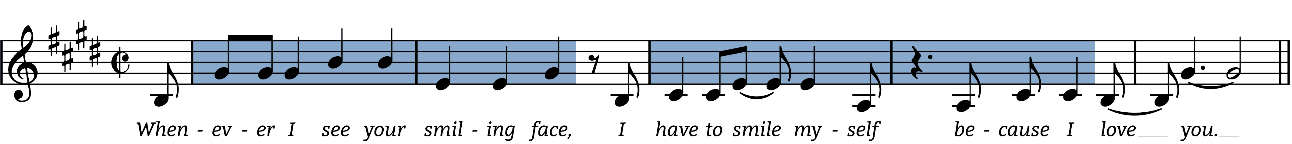 your-smiling-face melodic figures